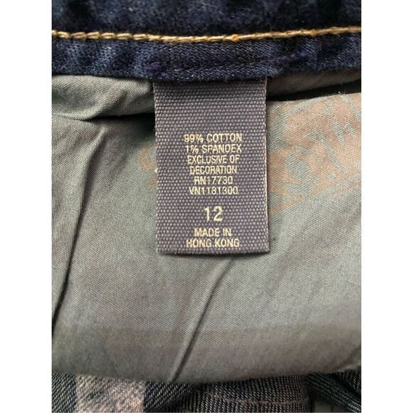 Converse One Star Flared Jeans Dark Wash Women’s Sz 12 - Picture 4 of 7